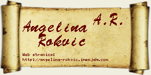 Angelina Rokvić vizit kartica